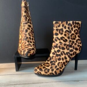 Nine West Leopard Print‎ Heeled Boots